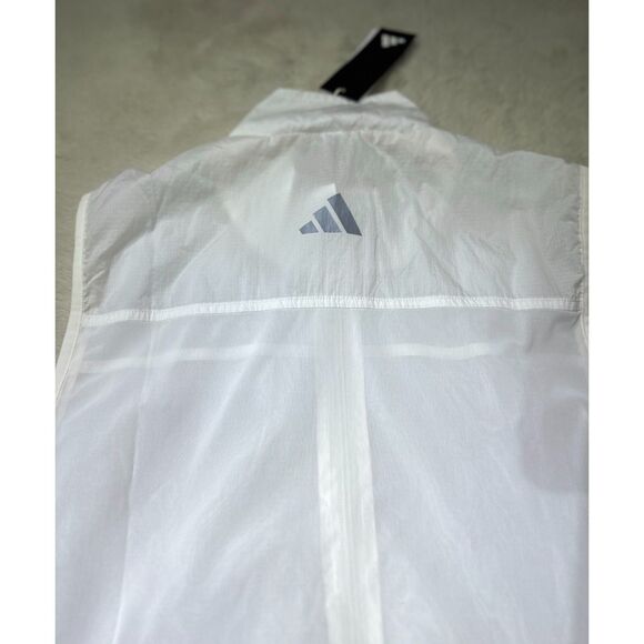 Adidas Vest Mens Medium HIIT Training Vest Green Full-Zip running train IS3699 - Picture 2 of 4